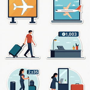 Travel & Exploration - Sticker Sheet v10